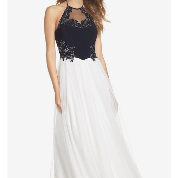 blondie black and white dress